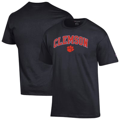  Clemson Tigers Champion Arched Logo T-Shirt - Black